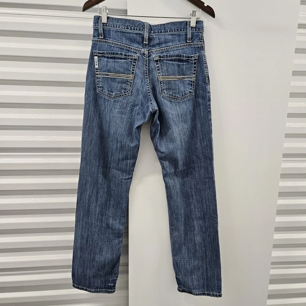 Cinch Mens Jeans 30x31 Medium Wash Straight Western Cowboy Denim Mexico